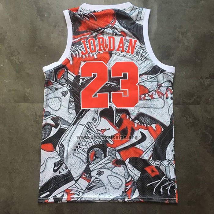 Camiseta Michael Jordan NO 23 Commemorative Gris